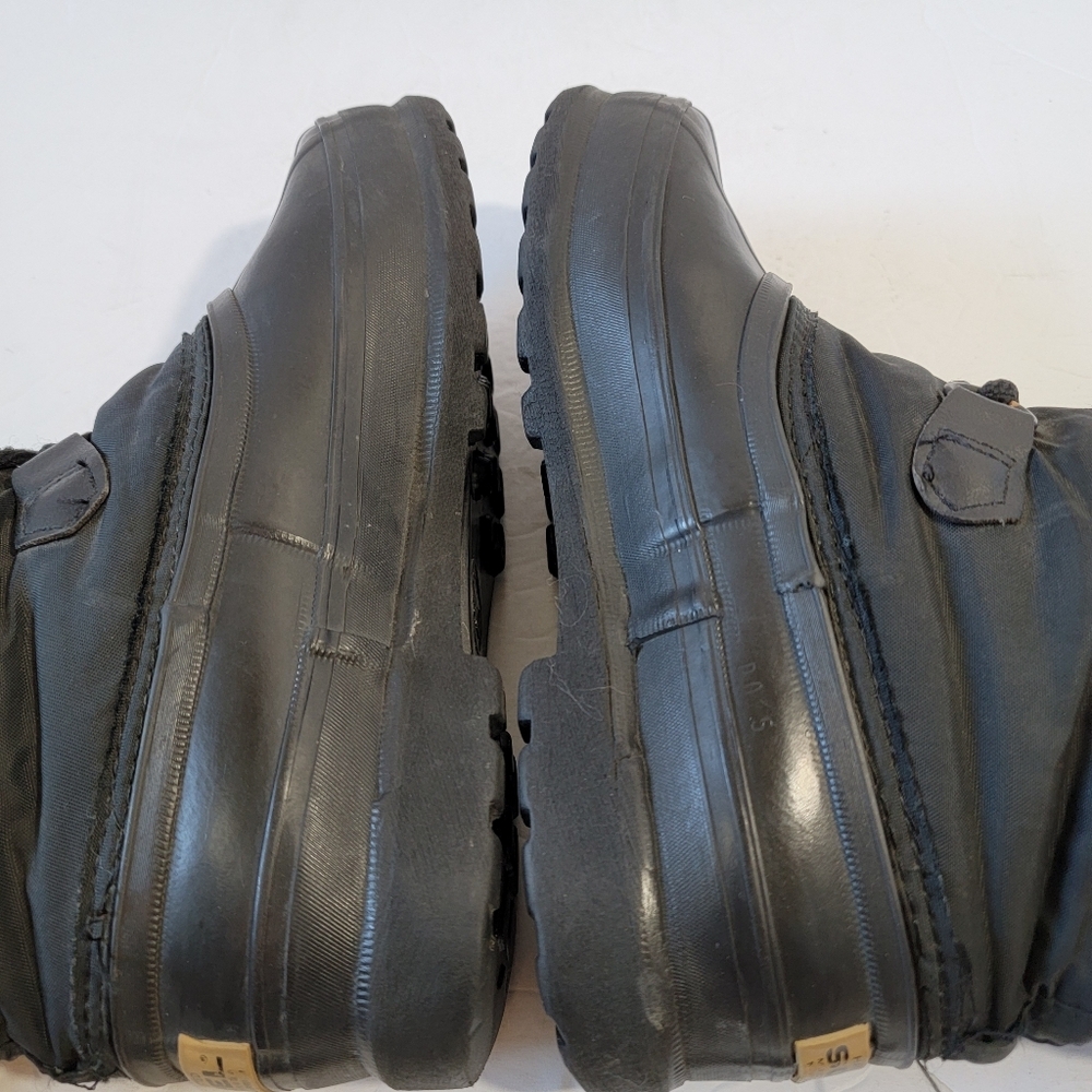 VTG Sorel SnowLion Waterproof Nylon Snow Winter Boots Women's Sz 7 Lace-Up Logo - Picture 7 of 14